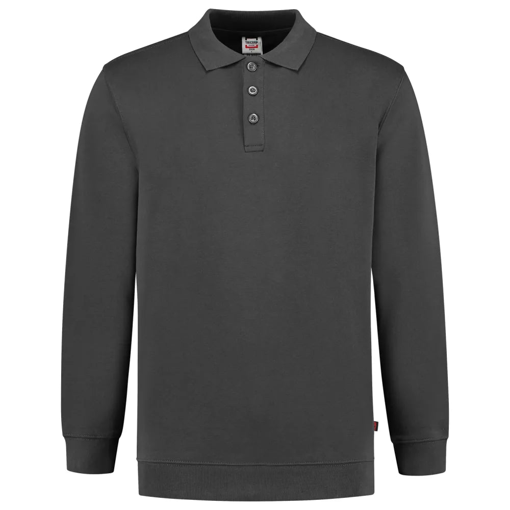 Tricorp 301016 Polosweater Boord 60°C Wasbaar Dark Grey
