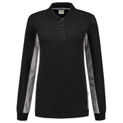 Tricorp 302002 Polosweater Bicolor Dames Black Grey