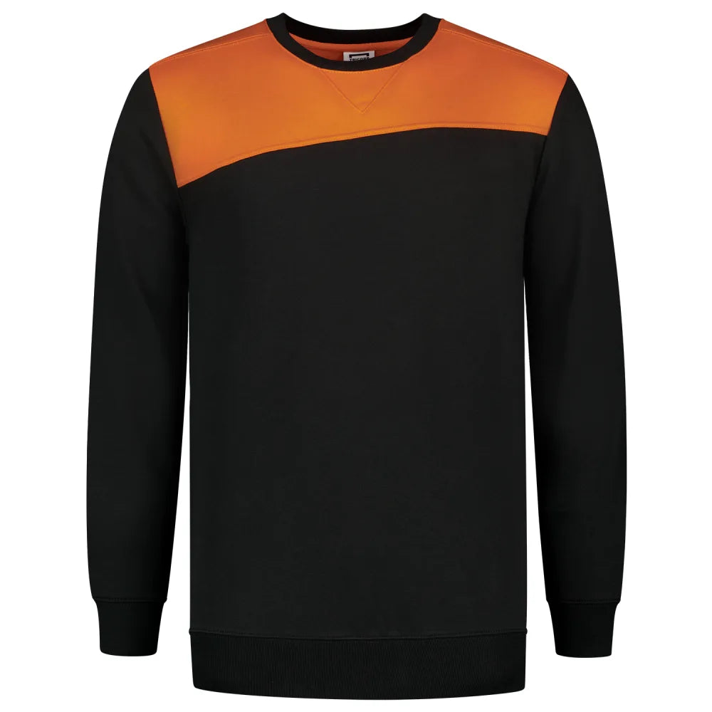 Tricorp 302013 Sweater Bicolor Naden Black Orange