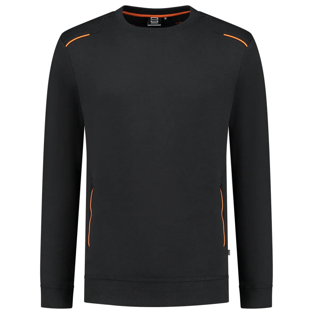 Tricorp 302703 Sweater Accent Black Orange