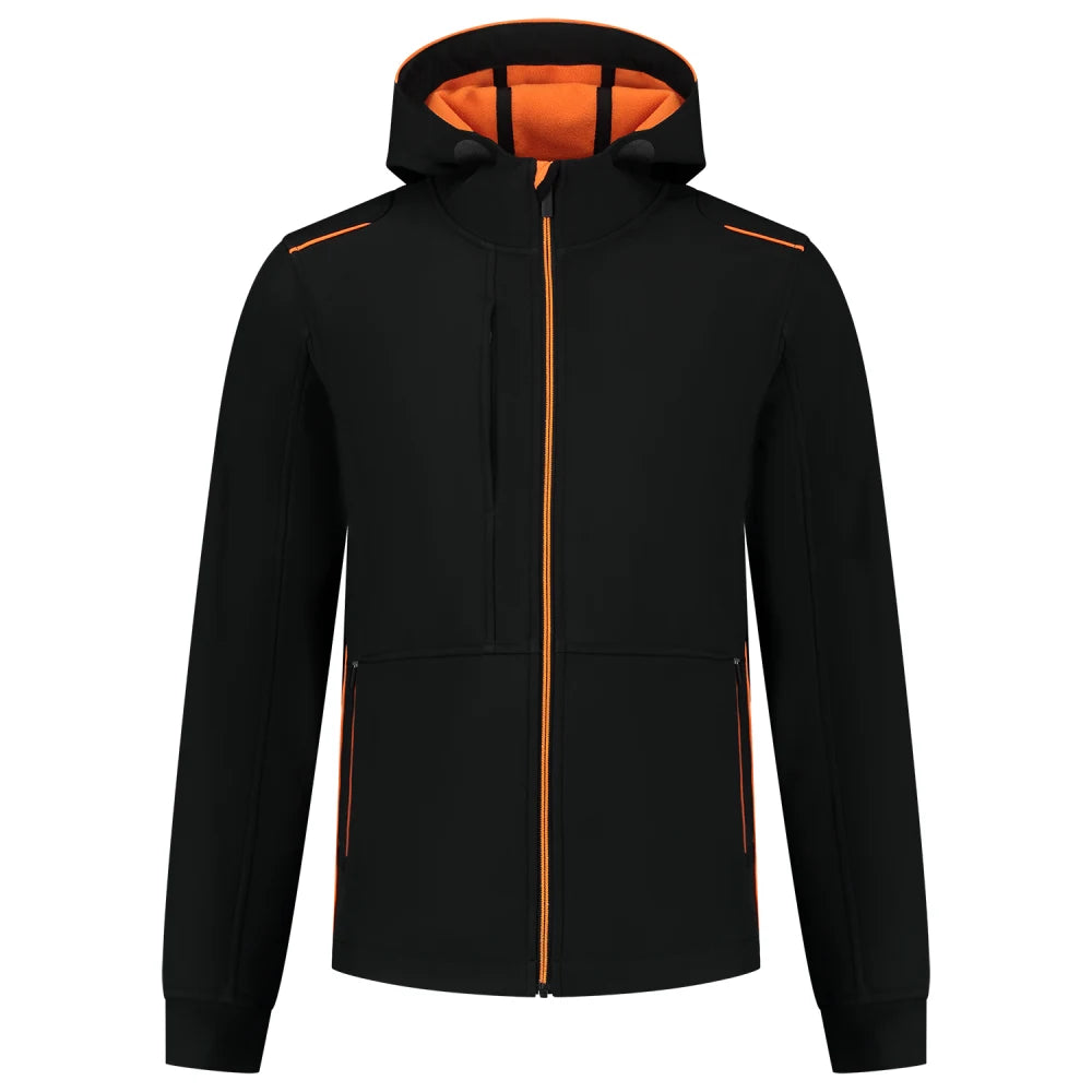 Tricorp 402705 Softshell Capuchon Accent Black Orange