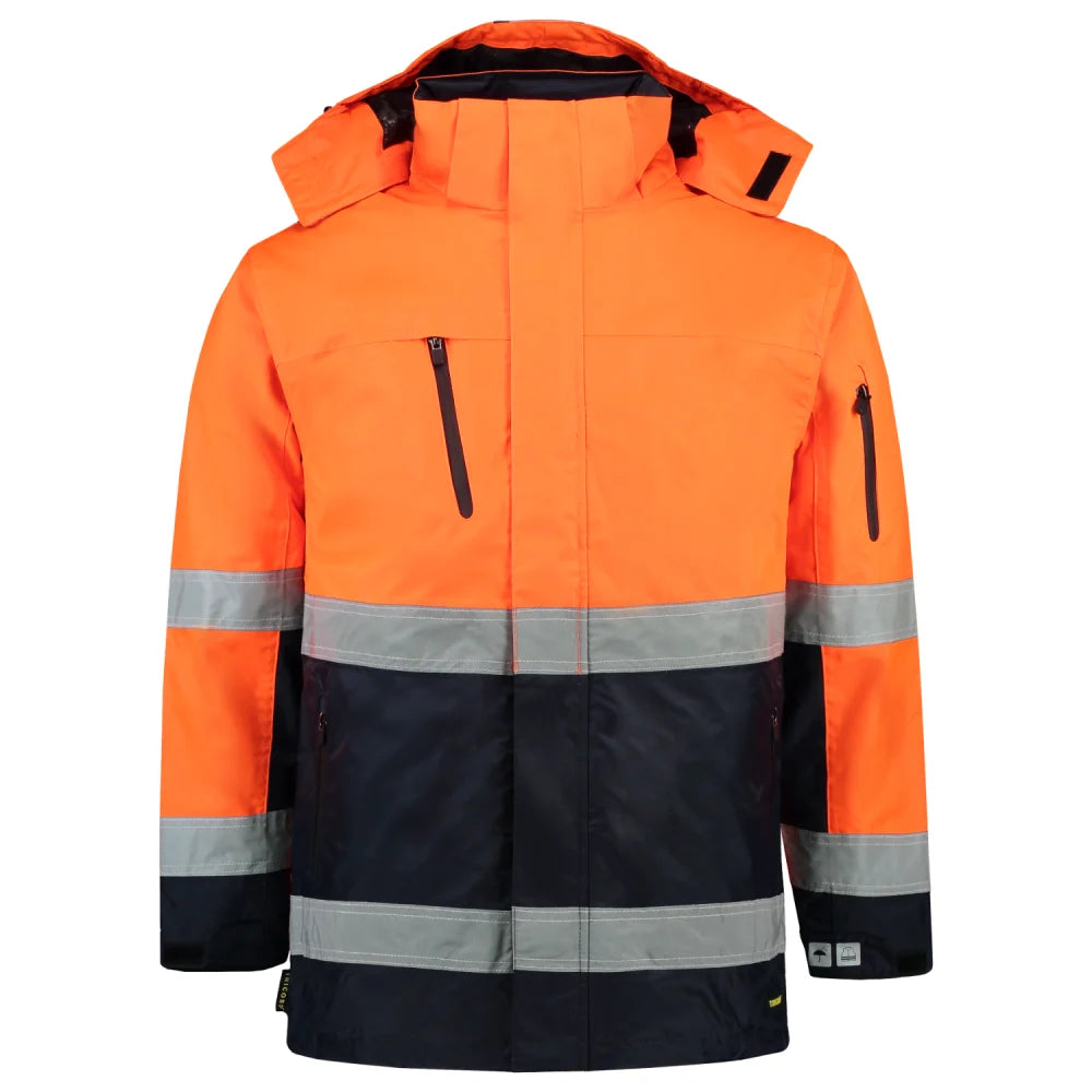 Tricorp 403004 Parka Iso20471 Bicolor Fluor Orange Navy