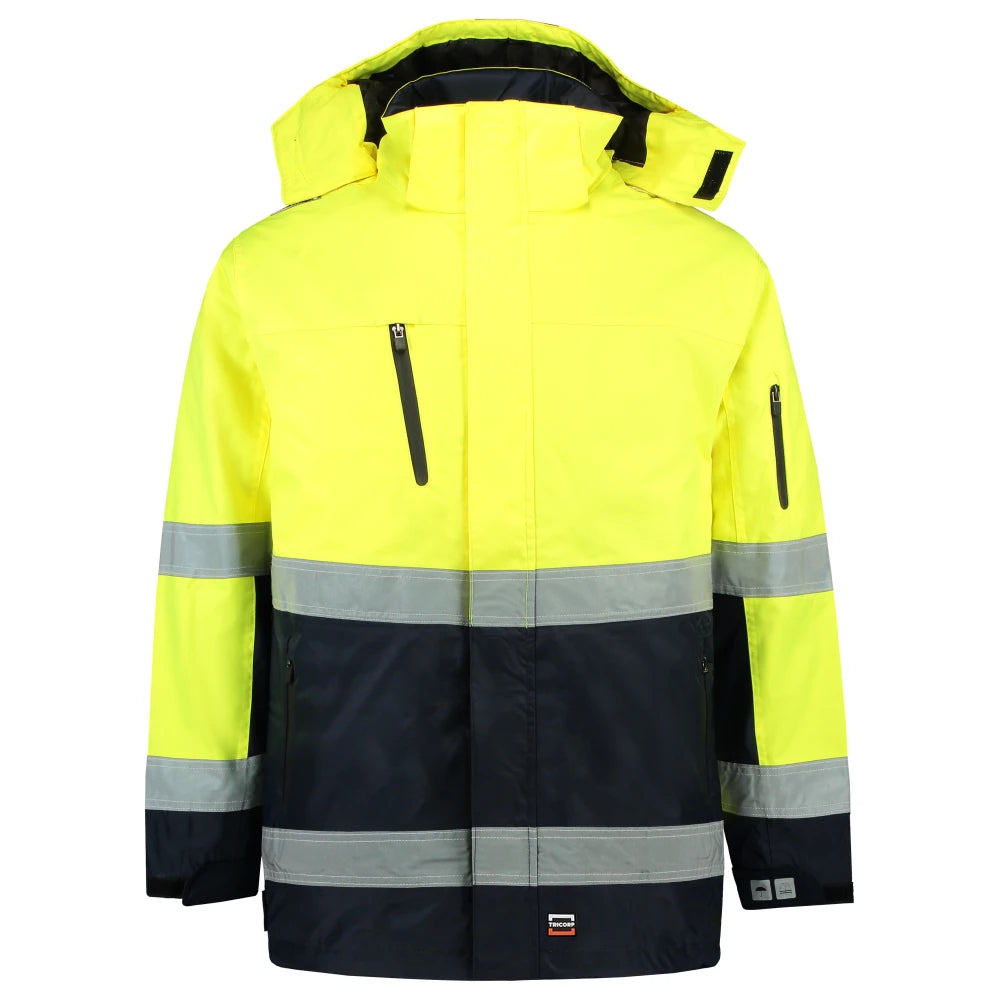 Tricorp 403004 Parka Iso20471 Bicolor Fluor Yellow Navy