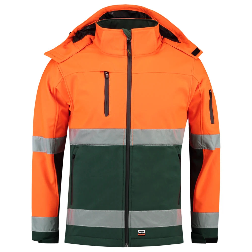 Tricorp 403007 Softshell Iso20471 Bicolor Fluor Orange Green