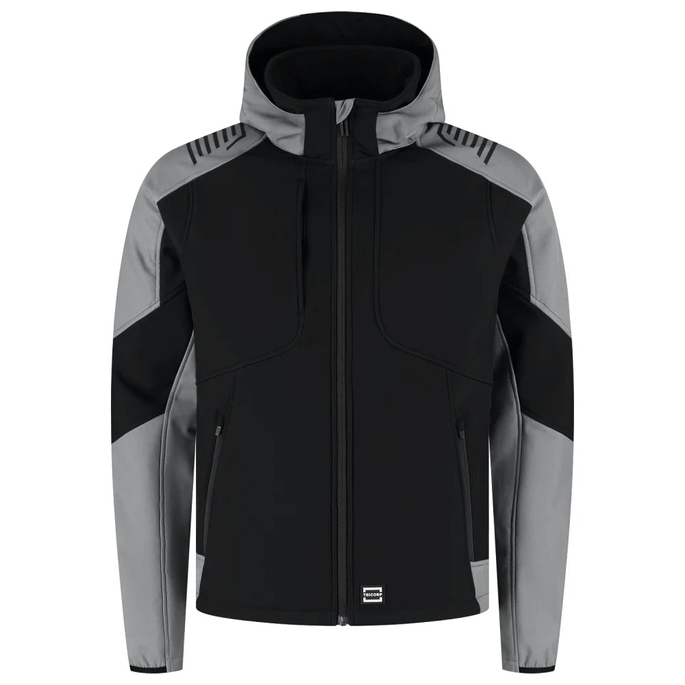 Tricorp 406118 Softshell Capuchon Bicolor Redefined Black Grey