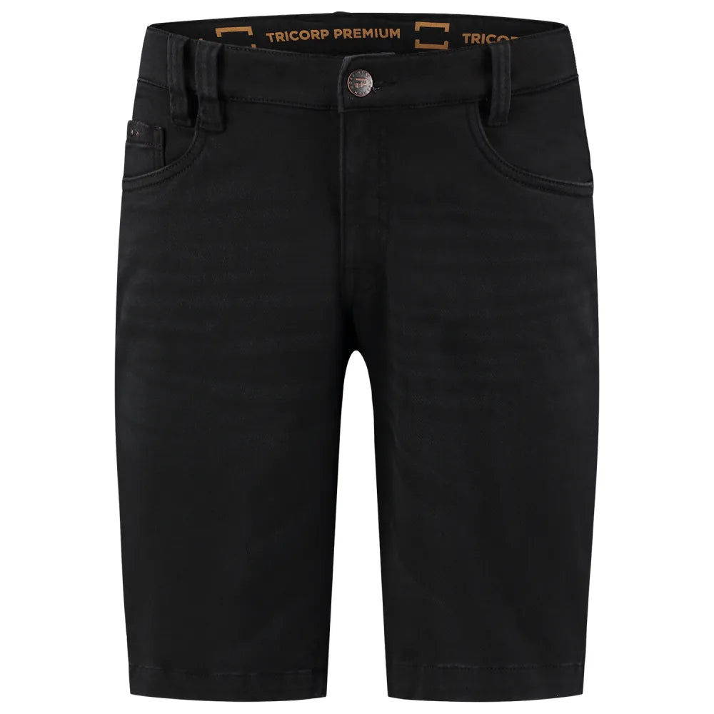 Tricorp 504010 Jeans Premium Stretch Kort Denim Black