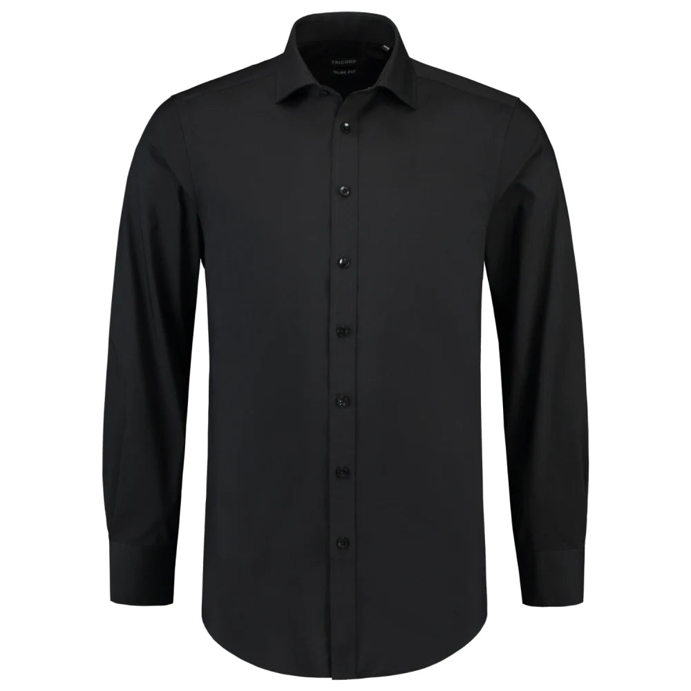 Tricorp 705008 Overhemd Stretch Fitted Black